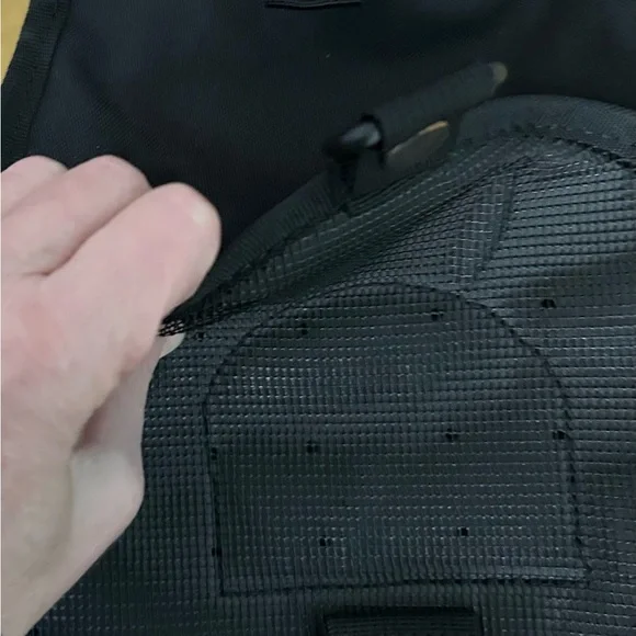 Men's Black Waterproof Tactical Crossbody Backpack